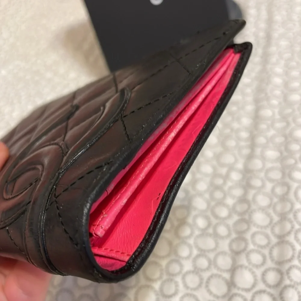 Chanel Cambon Quilted Bi-Fold Long Wallet